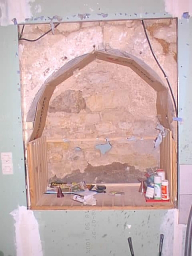 Logis, intérieur, cuisine au nord-ouest, niche de l'évier.