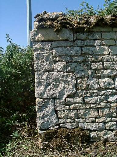 Elévation est, détail du chaînage d'angle.