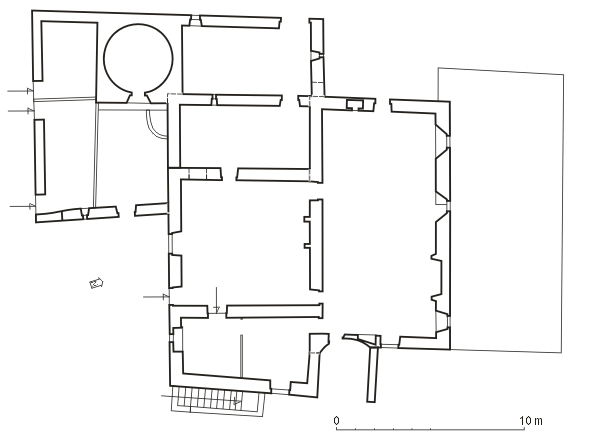 Plan au sol du logis.