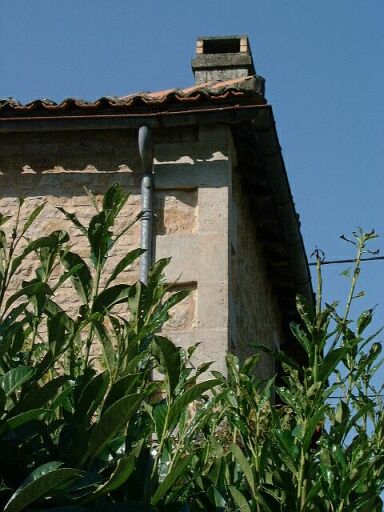 Logis, élévation antérieure sud, détail du chaînage harpé.
