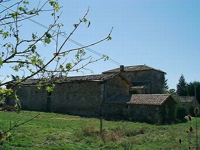 Logis et dépendances, élévations postérieures, vue prise du nord-ouest.