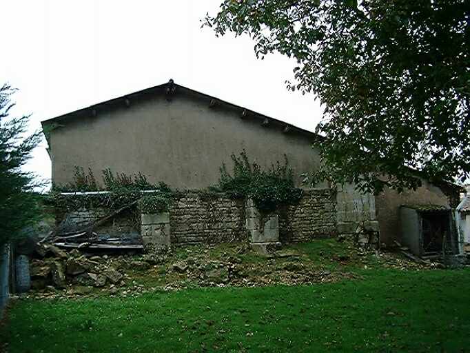Elévation postérieure prise de l'ouest.