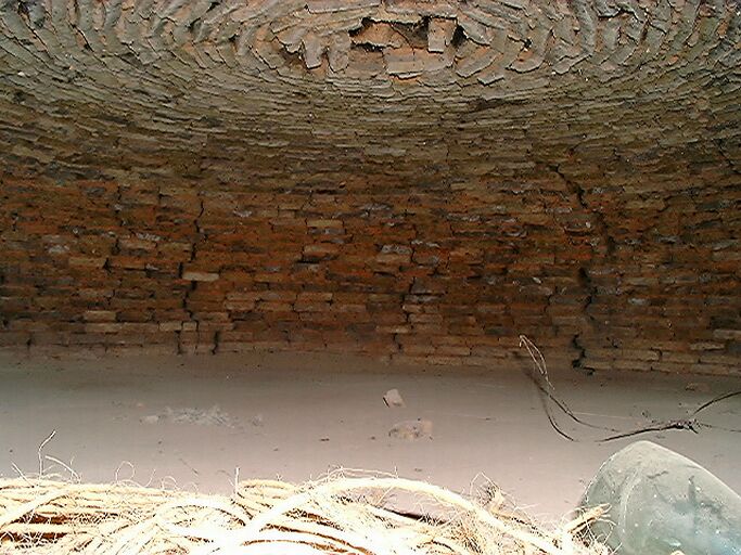 Fournil, intérieur, voûte du four.