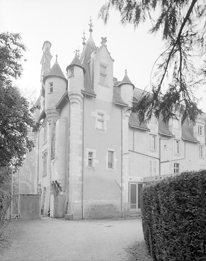 Logis, élévation postérieure nord, partie gauche.