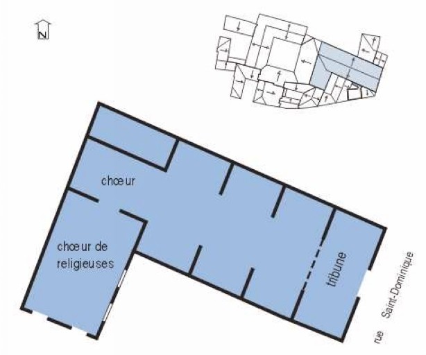 Plan schématique de la chapelle.