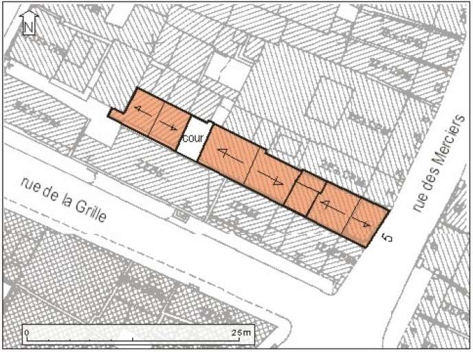 Plan masse, plan schématique des toitures.