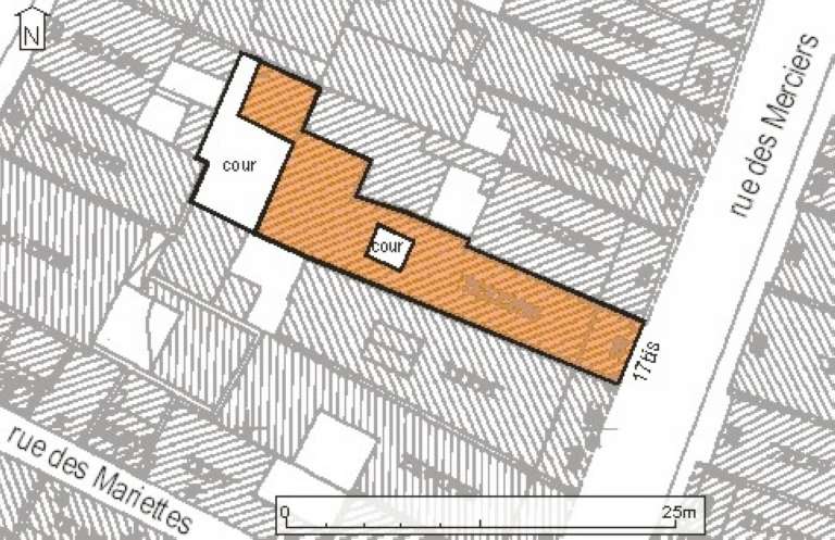 Plan masse, plan schématique des toitures.