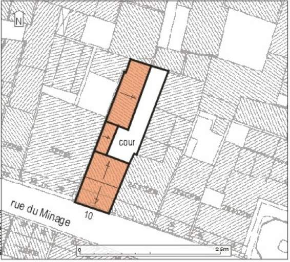 Plan masse, plan schématique des toitures.