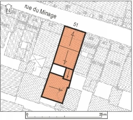 Plan masse, plan schématique des toitures.