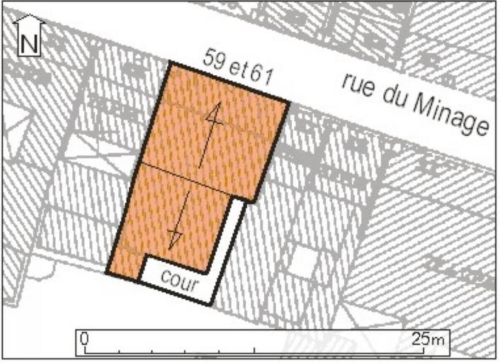 Plan masse, plan schématique des toitures.