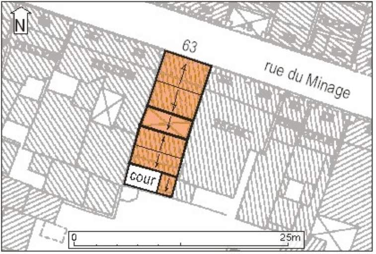 Plan masse, plan schématique des toitures.