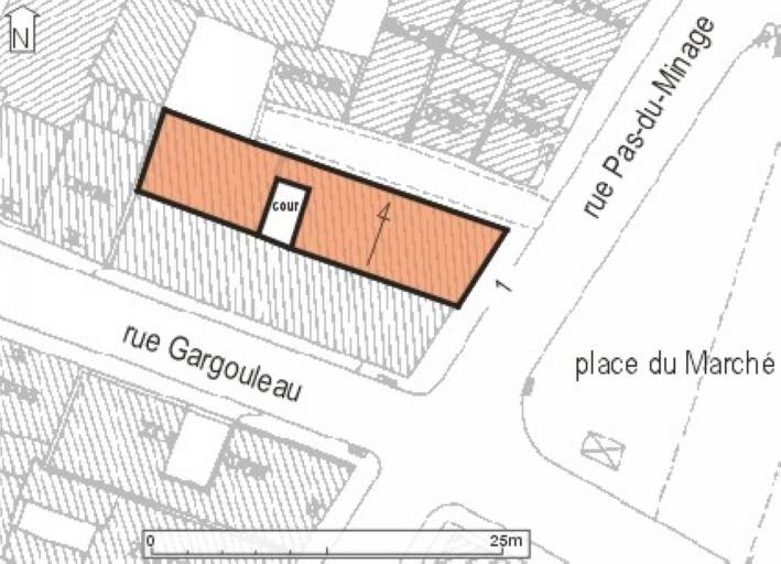 Plan masse, plan schématique des toitures.