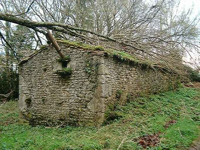 Dépendances, poulailler et toits ou étables, vue prise de l'est.