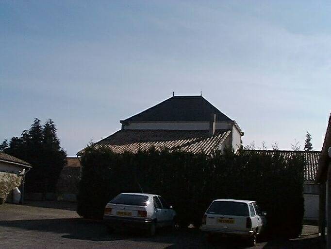 Logis, élévation postérieure, vue prise du nord.