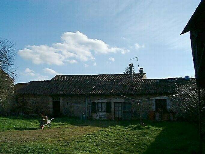 Logis, élévation postérieure nord.