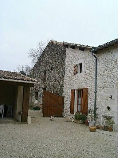 Logis et dépendances, élévation ouest.