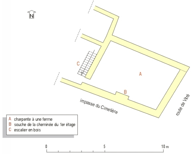 Plan schématique du comble.