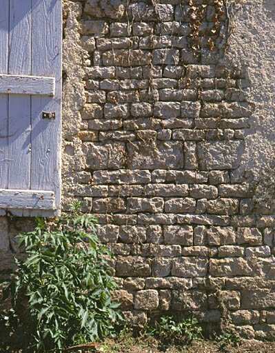 Logis, élévation antérieure, détail de l'appareil