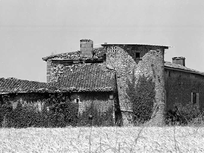 Logis et dépendances, tour sud, vue prise de l'ouest