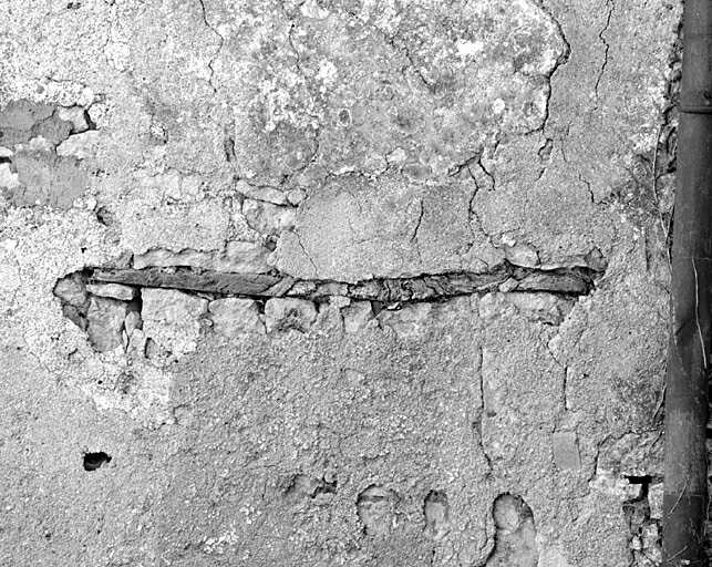Logis, élévation antérieure, dernière travée à droite, détail