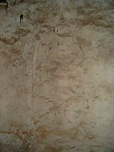 Logis, tour sud, mur nord, traces d'une baie murée