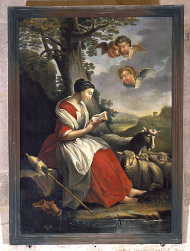 Tableau : Sainte Geneviève en bergère