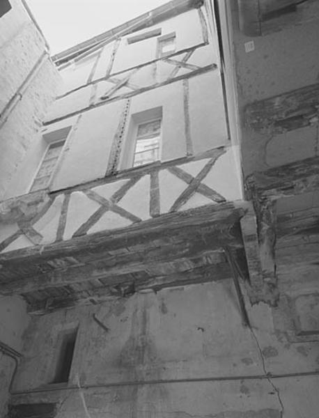 Elévation nord du corps de bâtiment contenant l'escalier