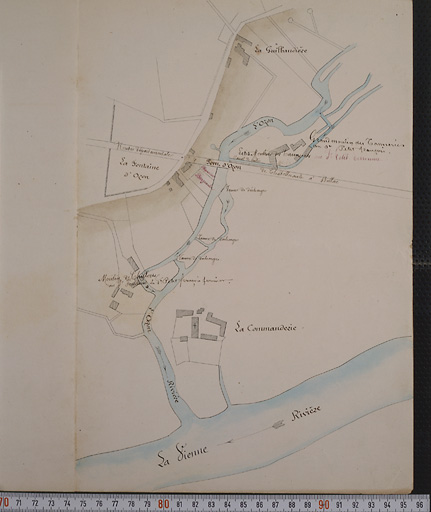Plan de 1871, échelle 1/2000.