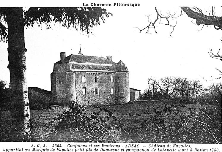 A. G. A., 4558, Confolens et ses environs, Abzac, Château de Fayolles.