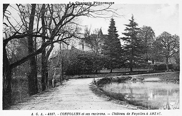 A. G. A., 4557, Confolens et ses environs, Château de Fayolles à Abzac.