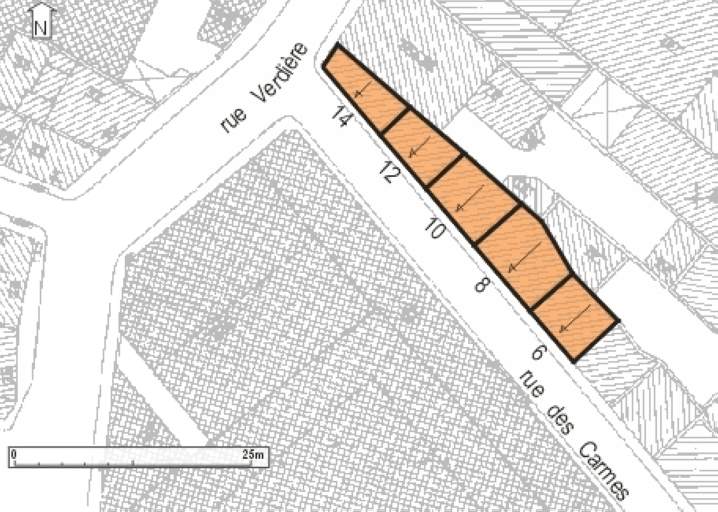 Plan masse, plan schématique des toitures.