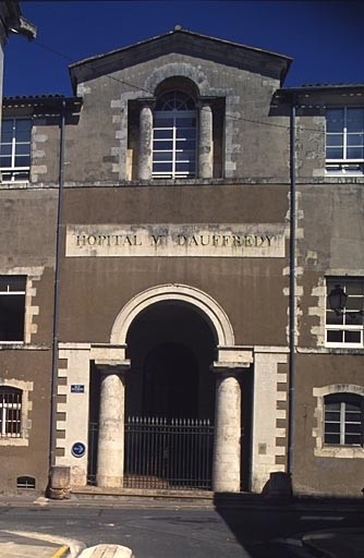 Elévation sur la rue Aufrédy, détail de l'entrée.