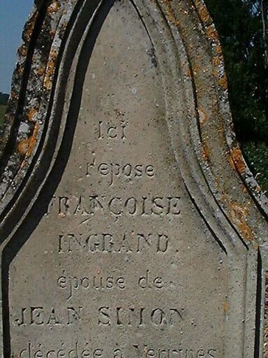 Tombeaux de Françoise Ingrand et de Jacques Simon