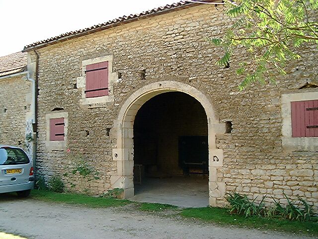 Grange, élévation antérieure, partie gauche.