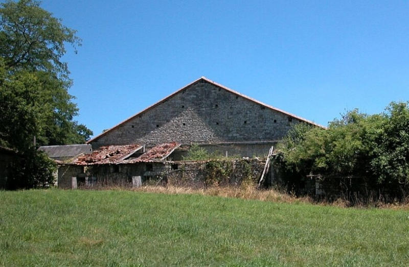 La grange, élévation ouest.