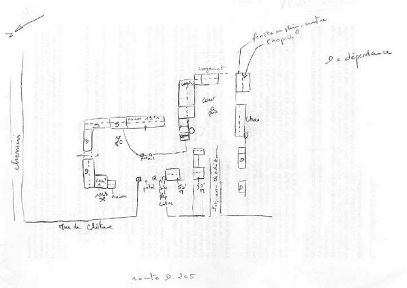 Plan masse, croquis