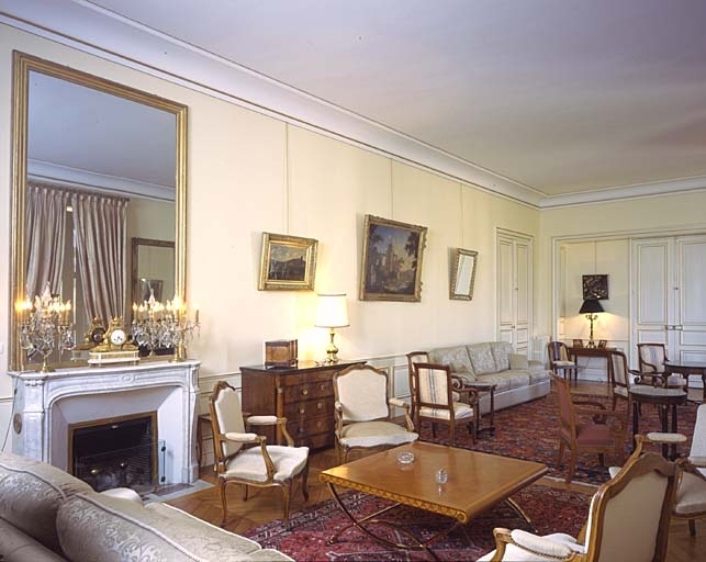 Grand salon, appartements privés, premier étage.