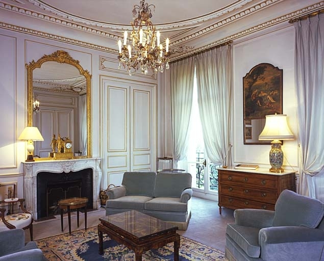 Salon, appartements privés, premier étage.