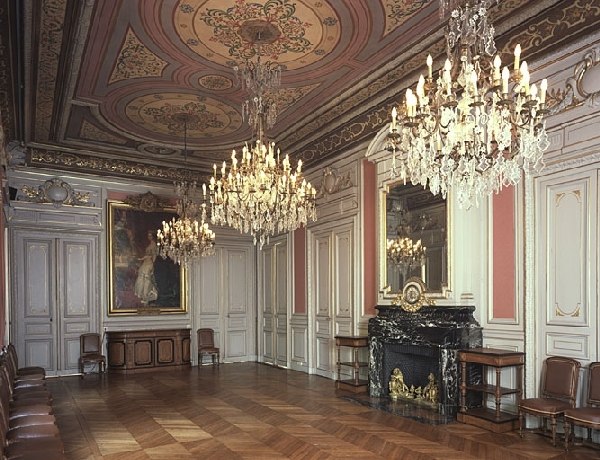 Grande salle à manger, actuellement salon de l'impératrice, rez-de-chaussée.