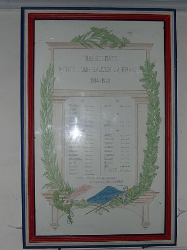 Le mobilier du temple