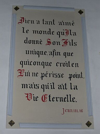 Vue d'un verset biblique.