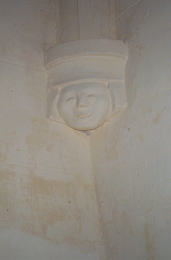 Chapelle latérale nord, culot.