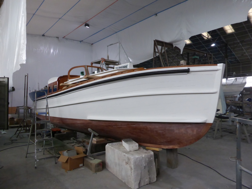 La vedette Duperré en cours de restauration, en 2015.