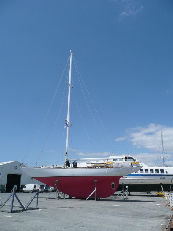 Khayyam sur le plateau nautique du port de La Rochelle.