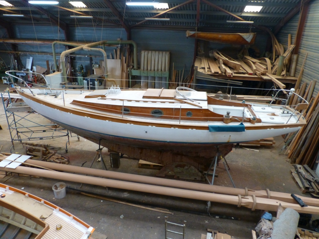Viken en restauration au chantier Daniel Despierres à La Rochelle, en 2012.