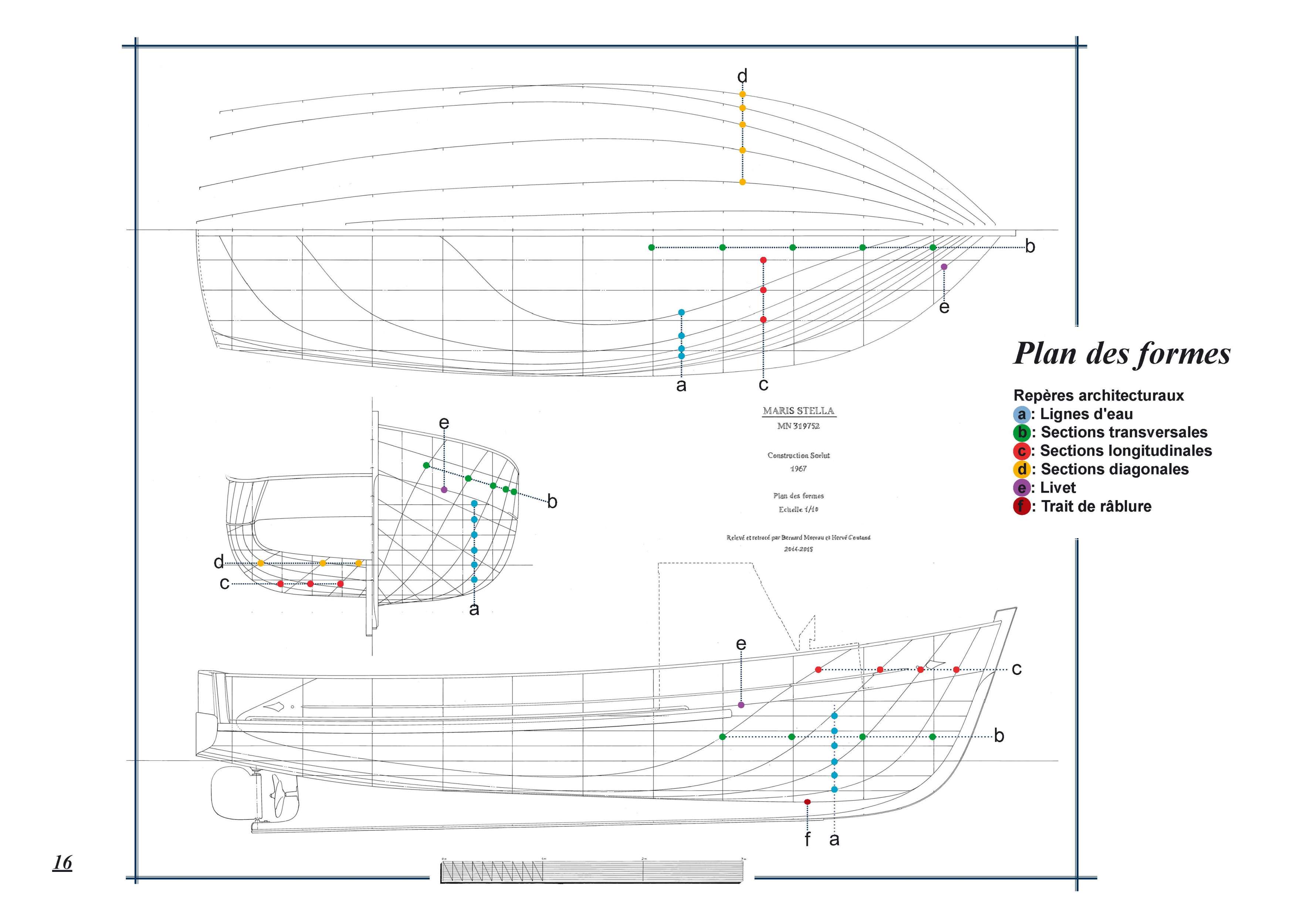 Maris Stella. Plan des formes, par Bernard Moreau et Hervé Coutand, 2015.