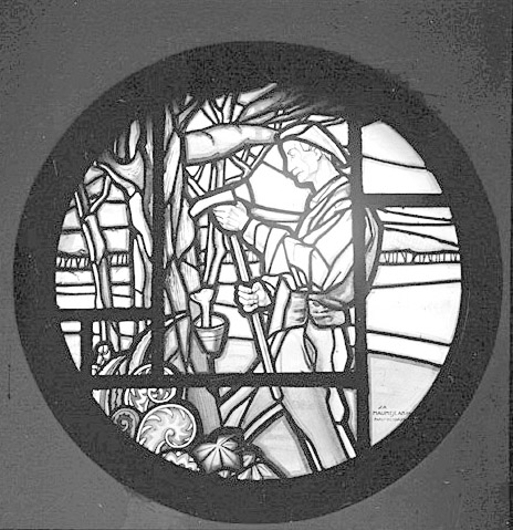 Séjour-salle à manger, gemmeur, vitrail par Mauméjean frères.