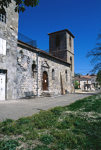 Elévation sud de l'église.