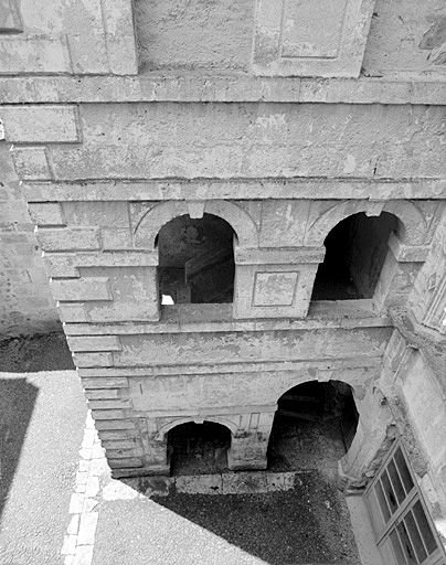 Pavillon d'escalier, élévation nord est.