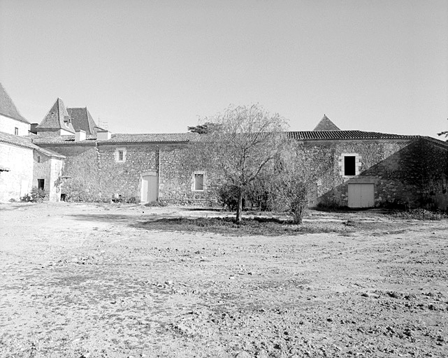 Aile ouest, élévation ouest.